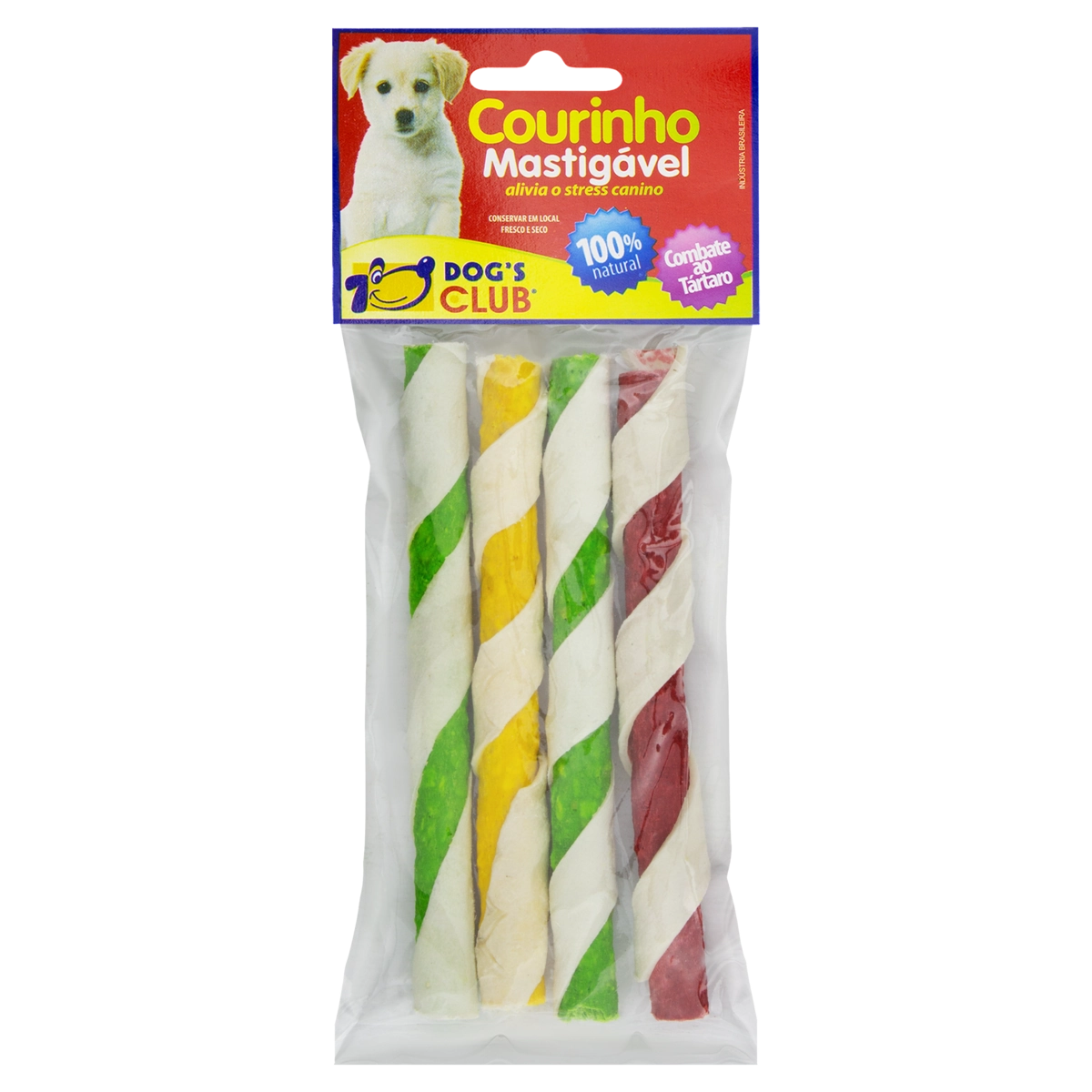 Courinho Mastigável Para Cães Dogs Club 4 Unidades