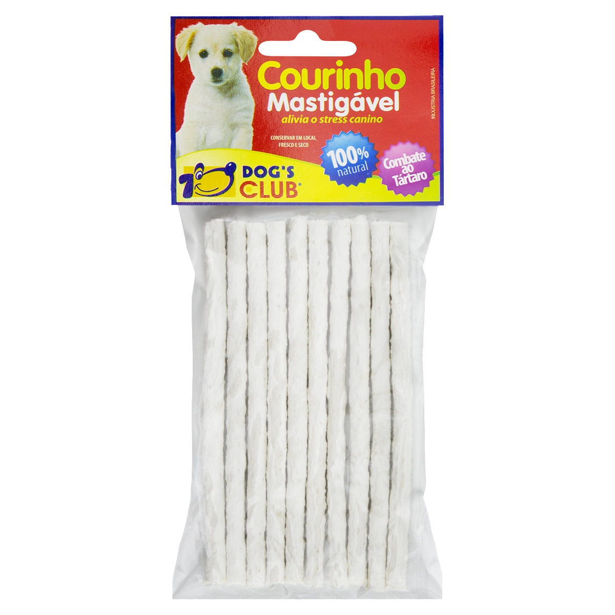 Courinho Mastigável Para Cães Dogs Club 10 Unidades