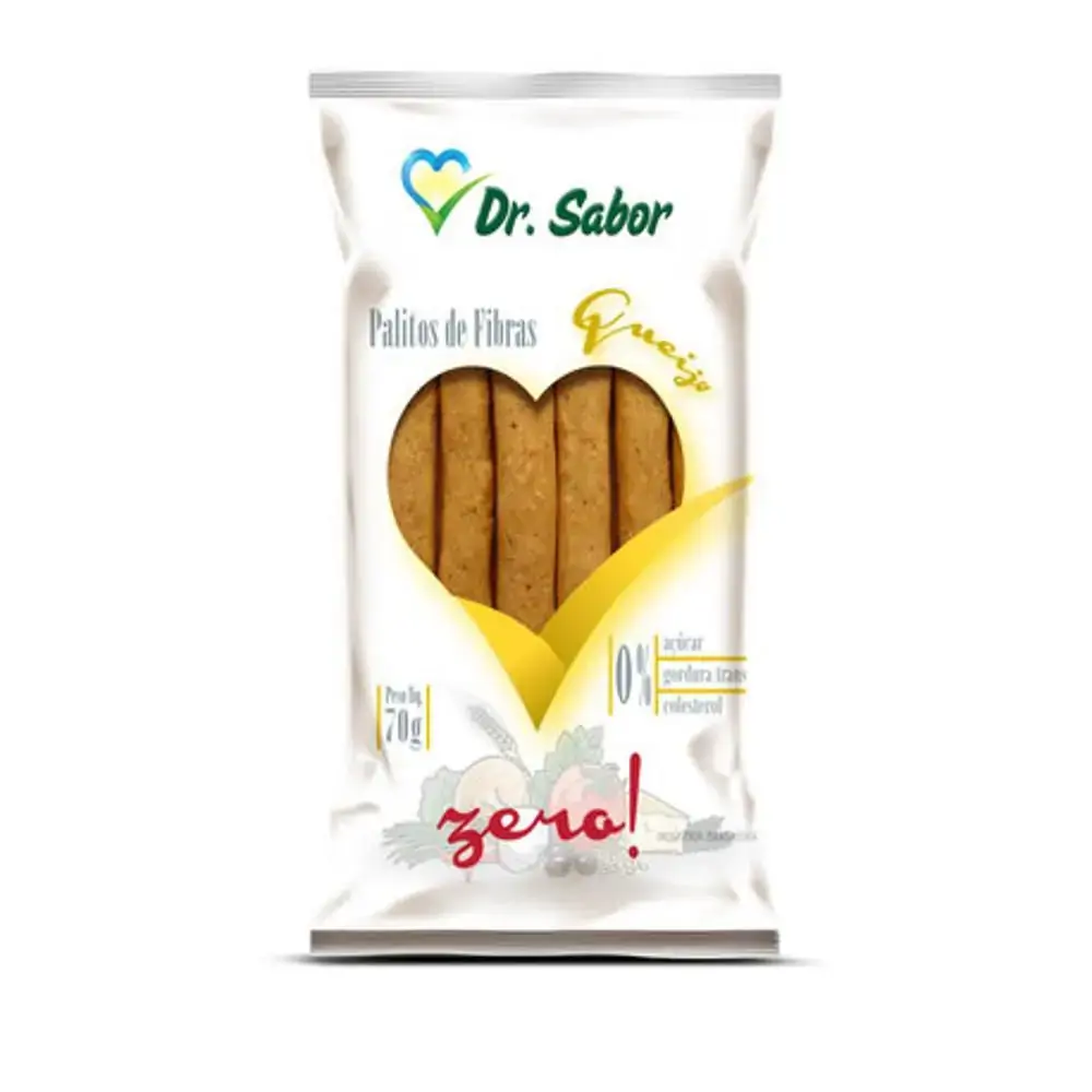 Dr Sabor Palitos De Fibras Queijo 70g