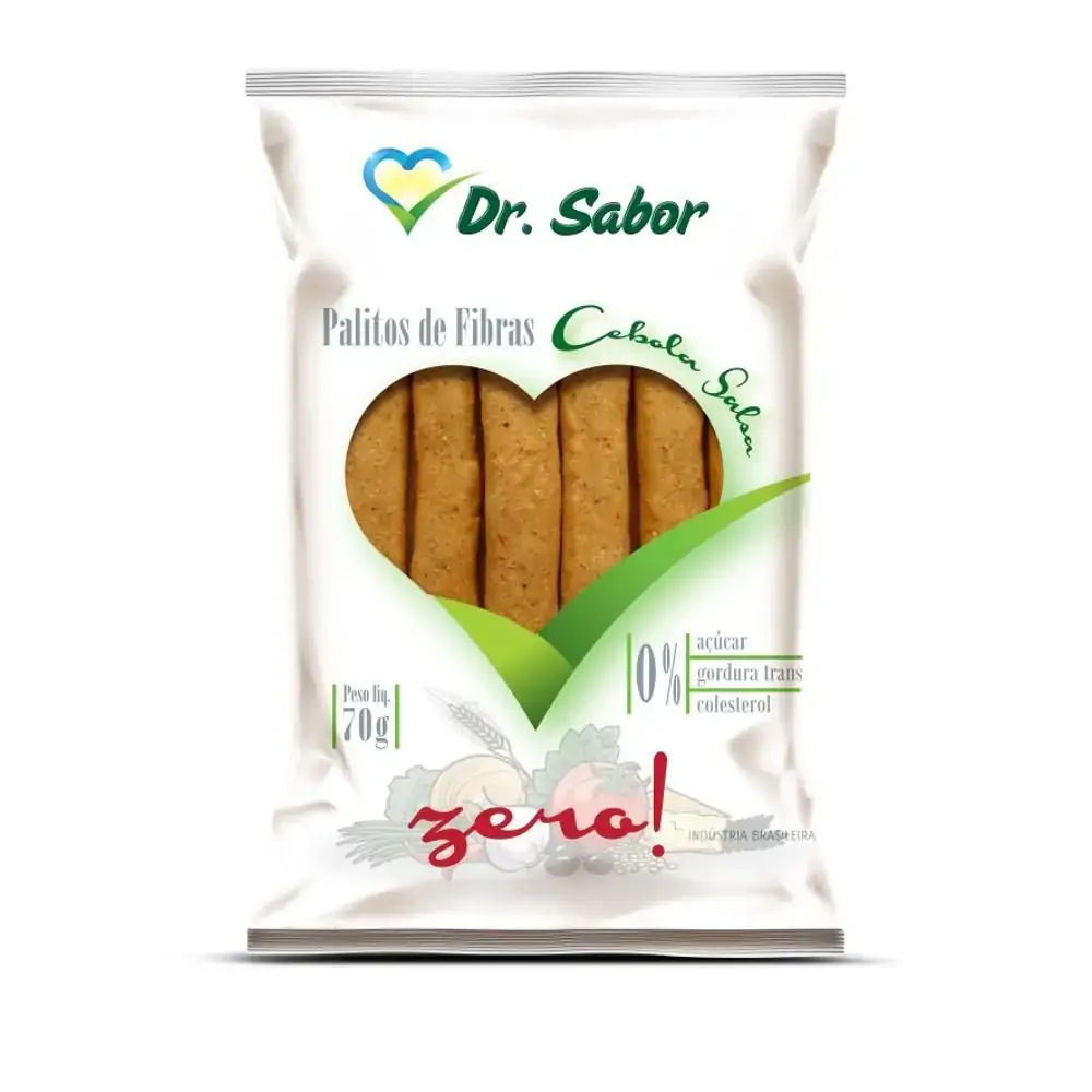Palitos Fibra Cebola E Salsa 80g Dr Sabor