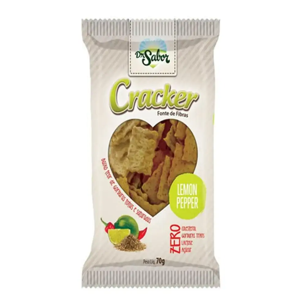 Cracker Lemon Pepper 70g Zero Dr.sabor