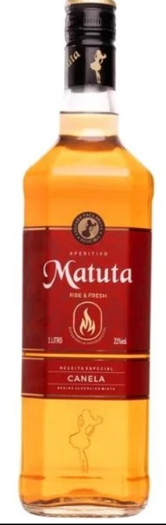 Cachaca Matuta 1l Fire Fresh Canela