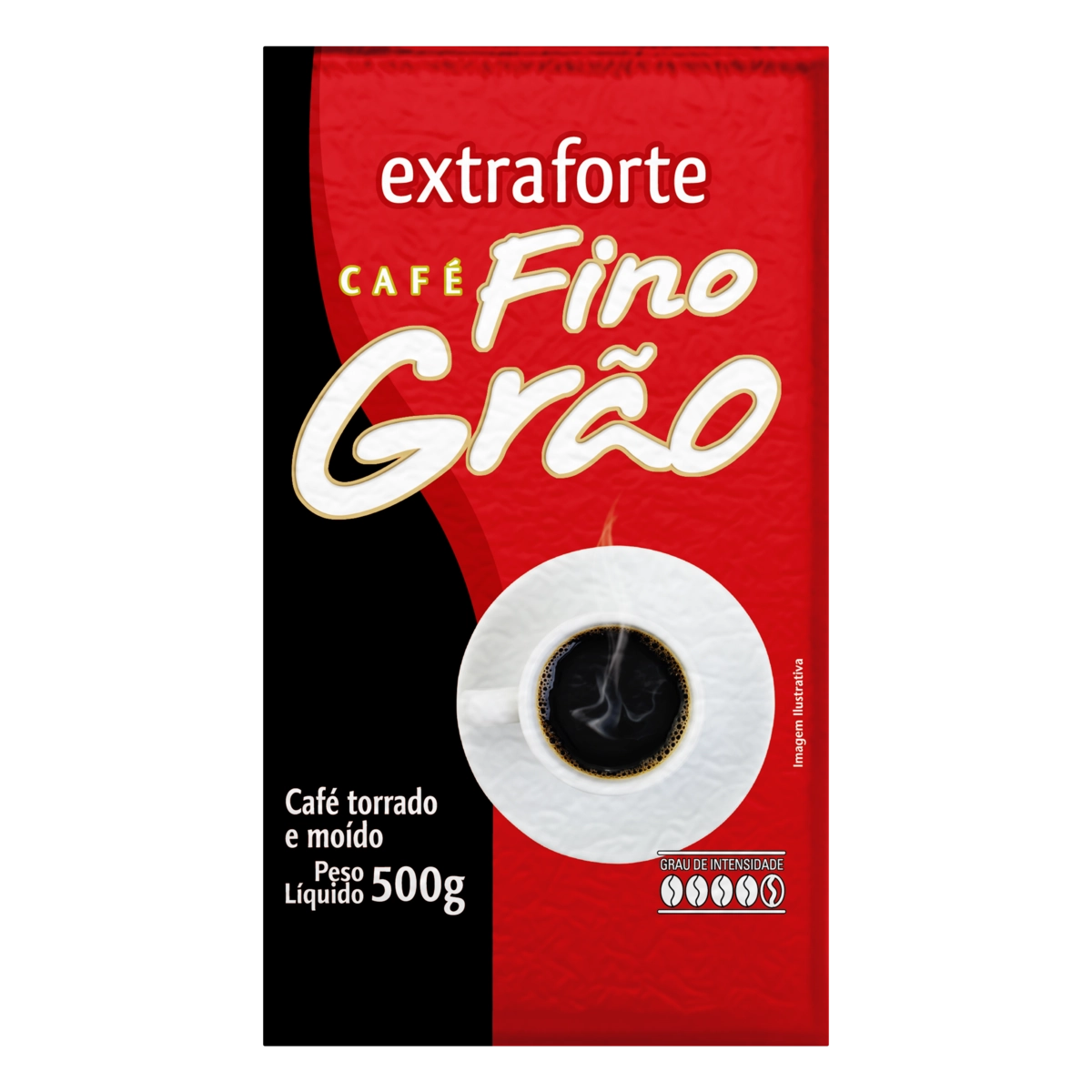 Café Torrado E Moído A Vácuo Extraforte Fino Grão Pacote 500g