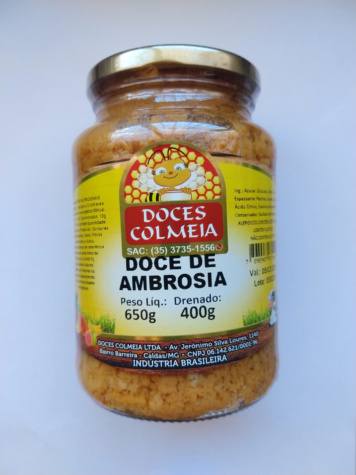 Doce Ambrosia Doces Colmeia 665g