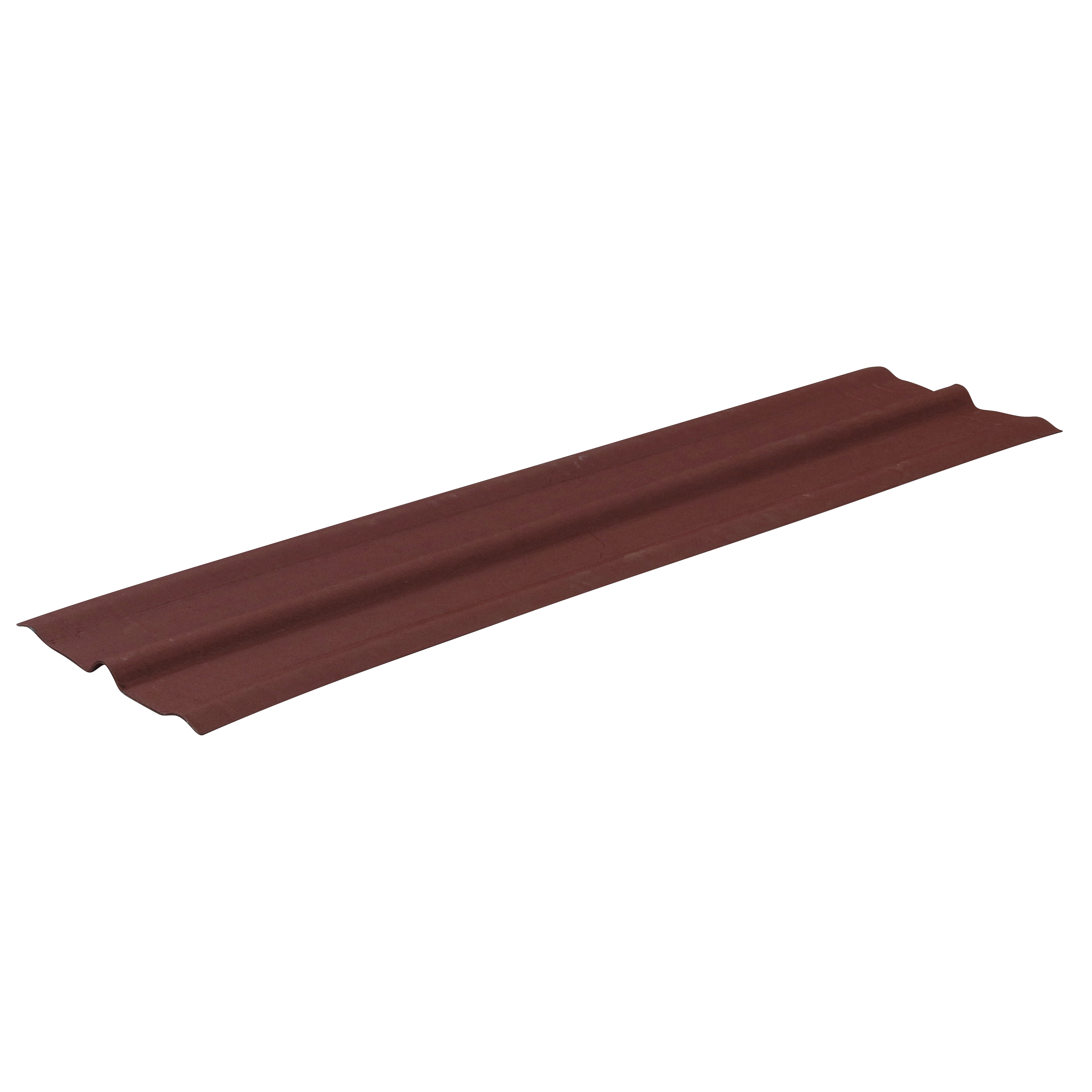 Cumeeira Ecológica Acetinada Fibra Vegetal 48x200cm Vermelho Onduline