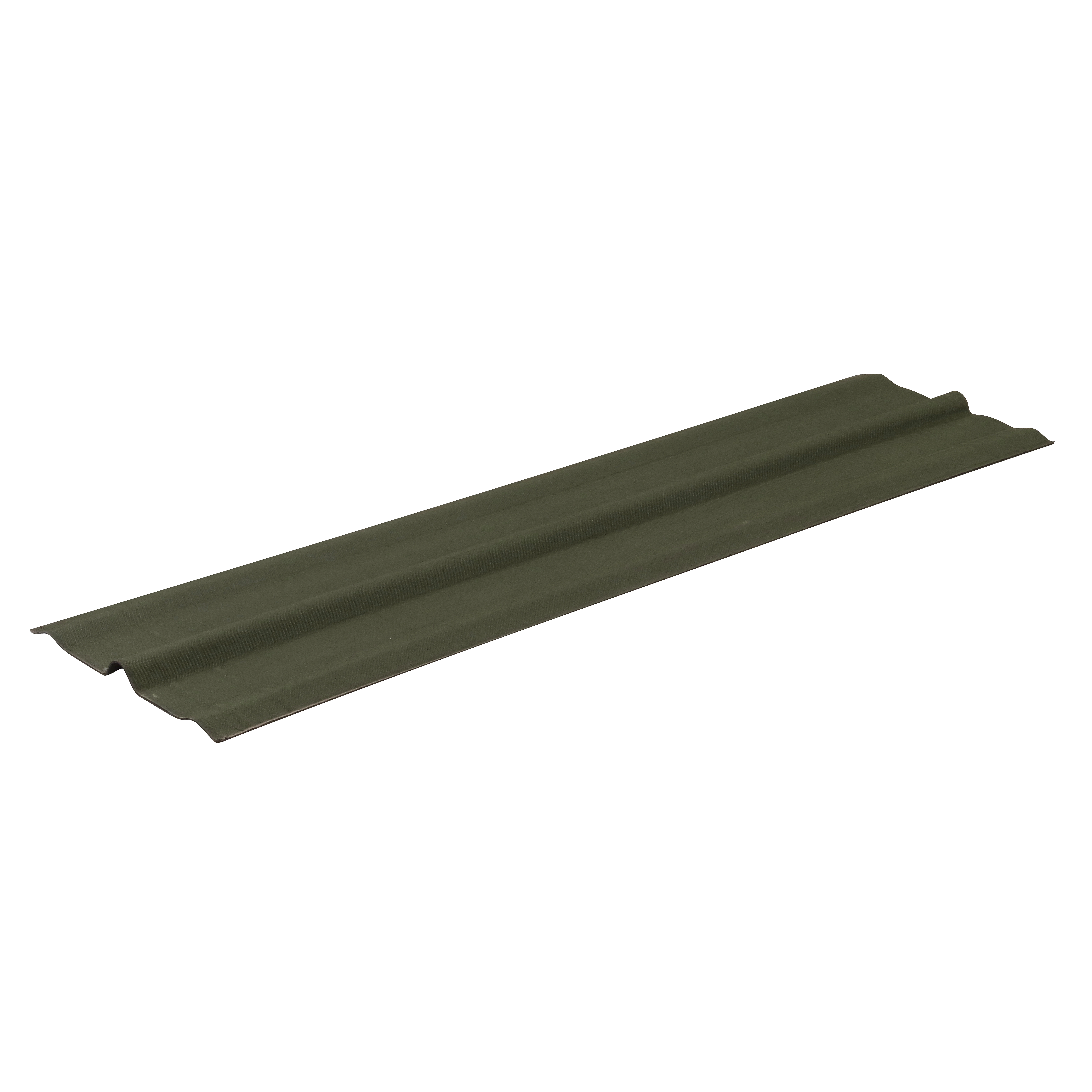 Cumeeira Ecológica Acetinada Fibra Vegetal 48x200cm Verde Onduline