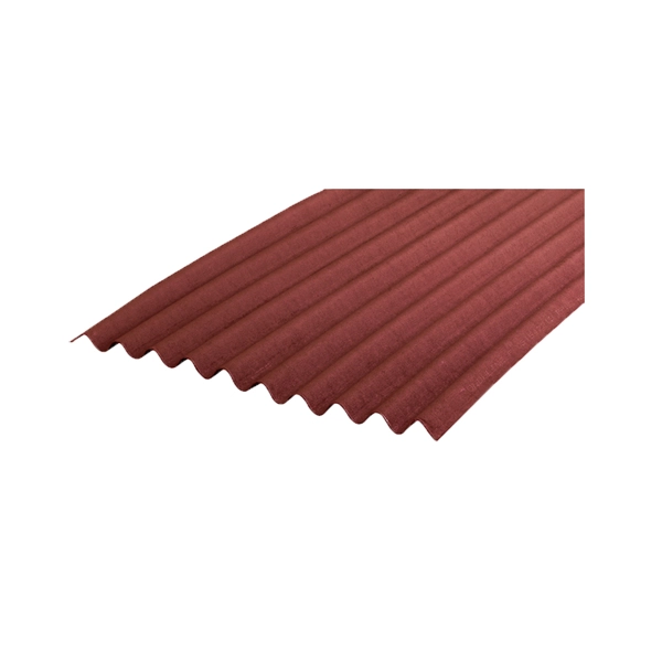 Telha Ecológica Clássica Fibra Vegetal 95x200cm Vermelho Onduline