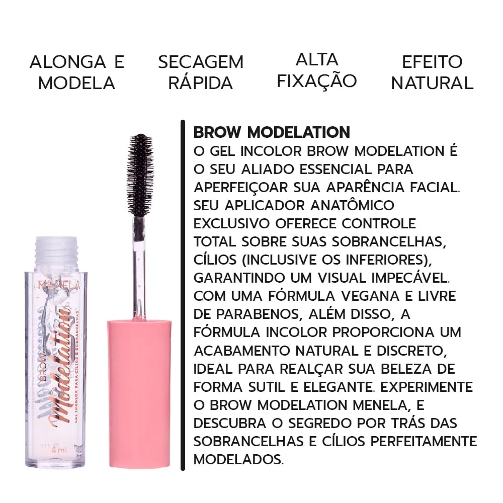 Serum Menela Brow Model Incolor Cilios Sobranc