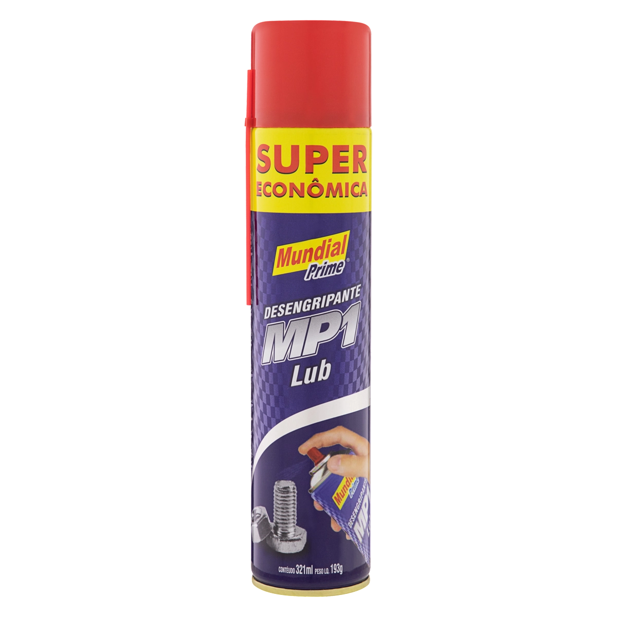 Desengripante Spray Mundial Prime Mp1 Lub Frasco 321ml Embalagem Super Econômica