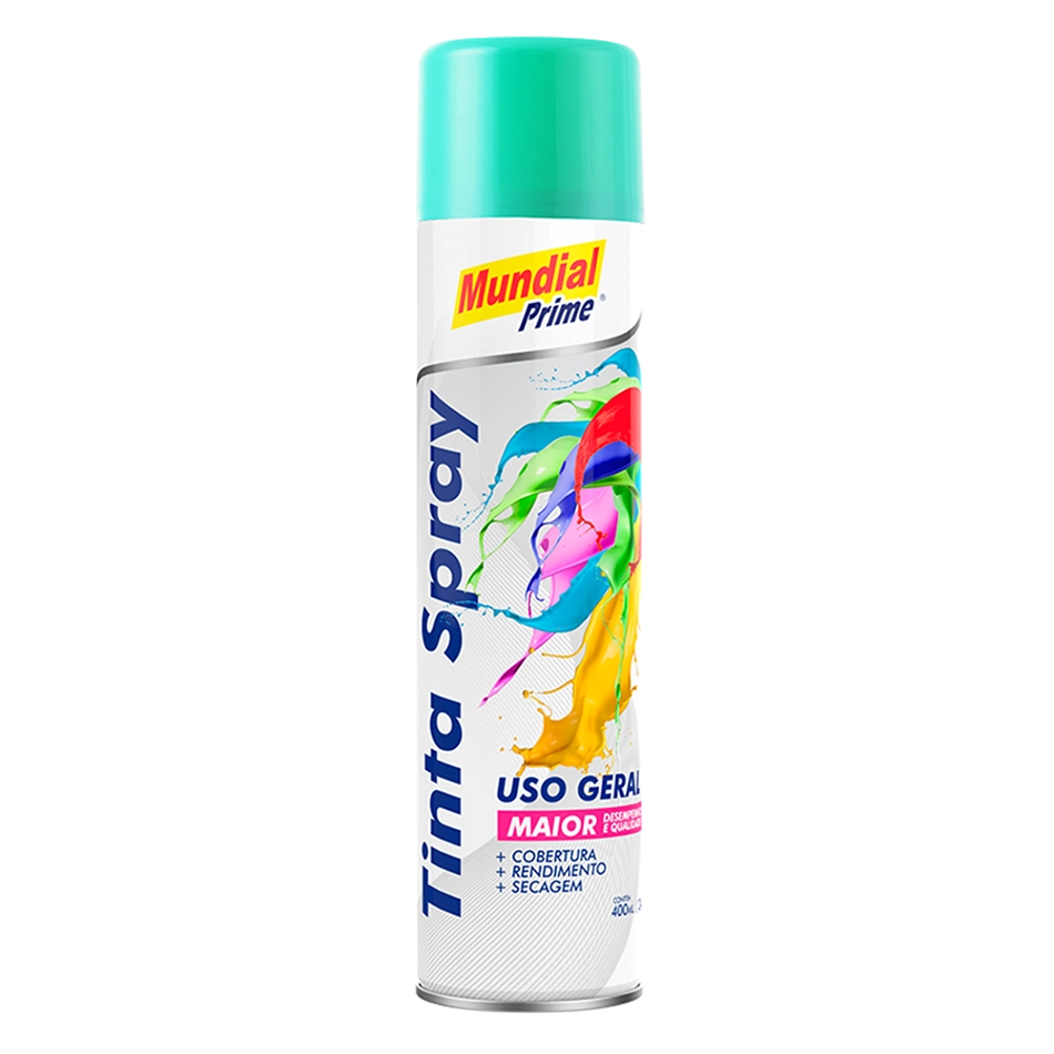 Tinta Spray 400ml Ug Verde Claro Mundial Prime