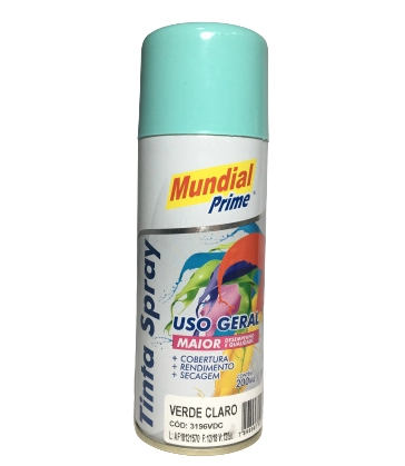 Tinta Spray 200ml Uso Geral Vde Claro Ae01000046 Mundial Prime