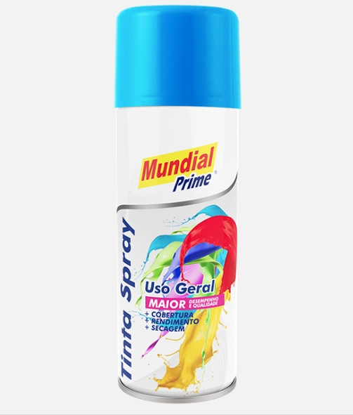 Tinta Spray 200ml Met Azul Ae01000038 Mundial Prime