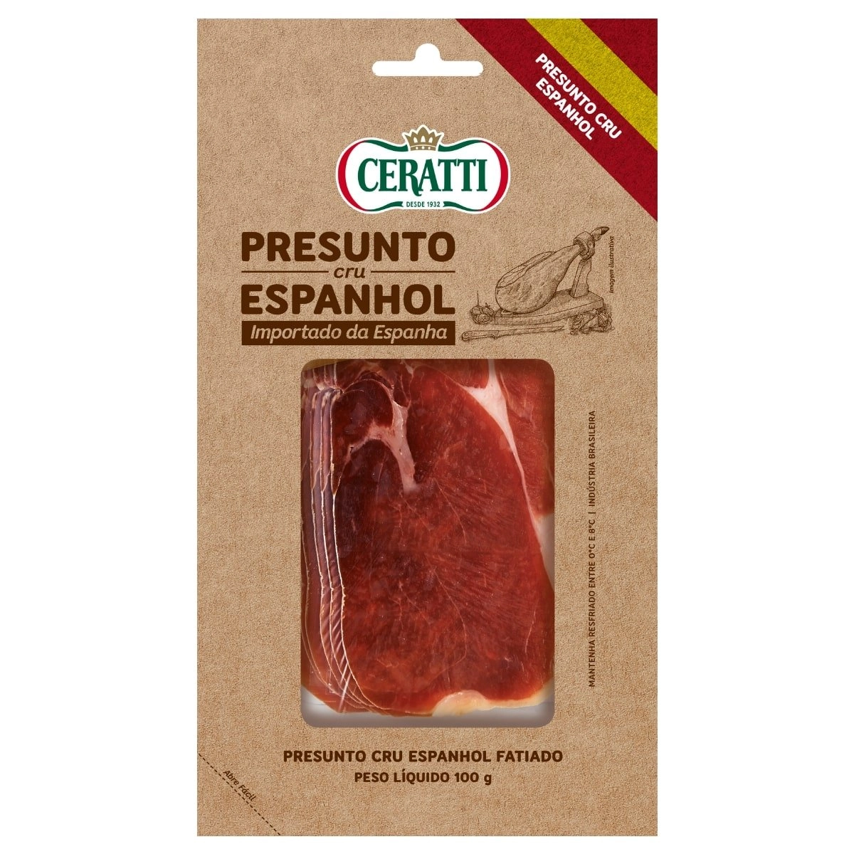 Presunto Cru Espanhol CERATTI 100g