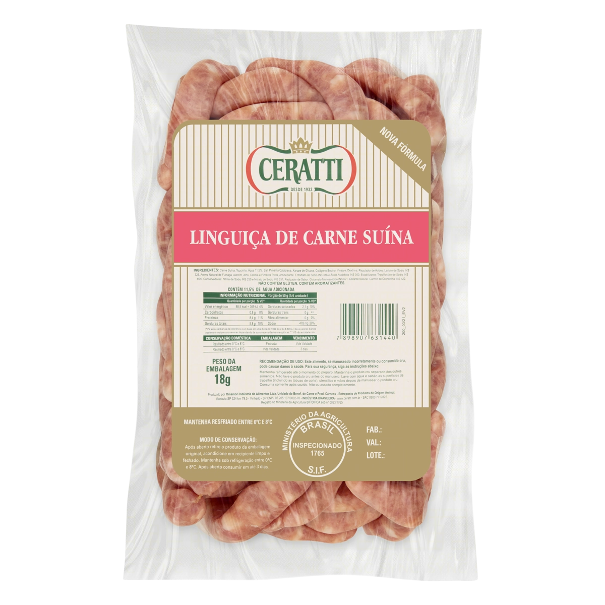 Linguiça De Carne Suína Ceratti