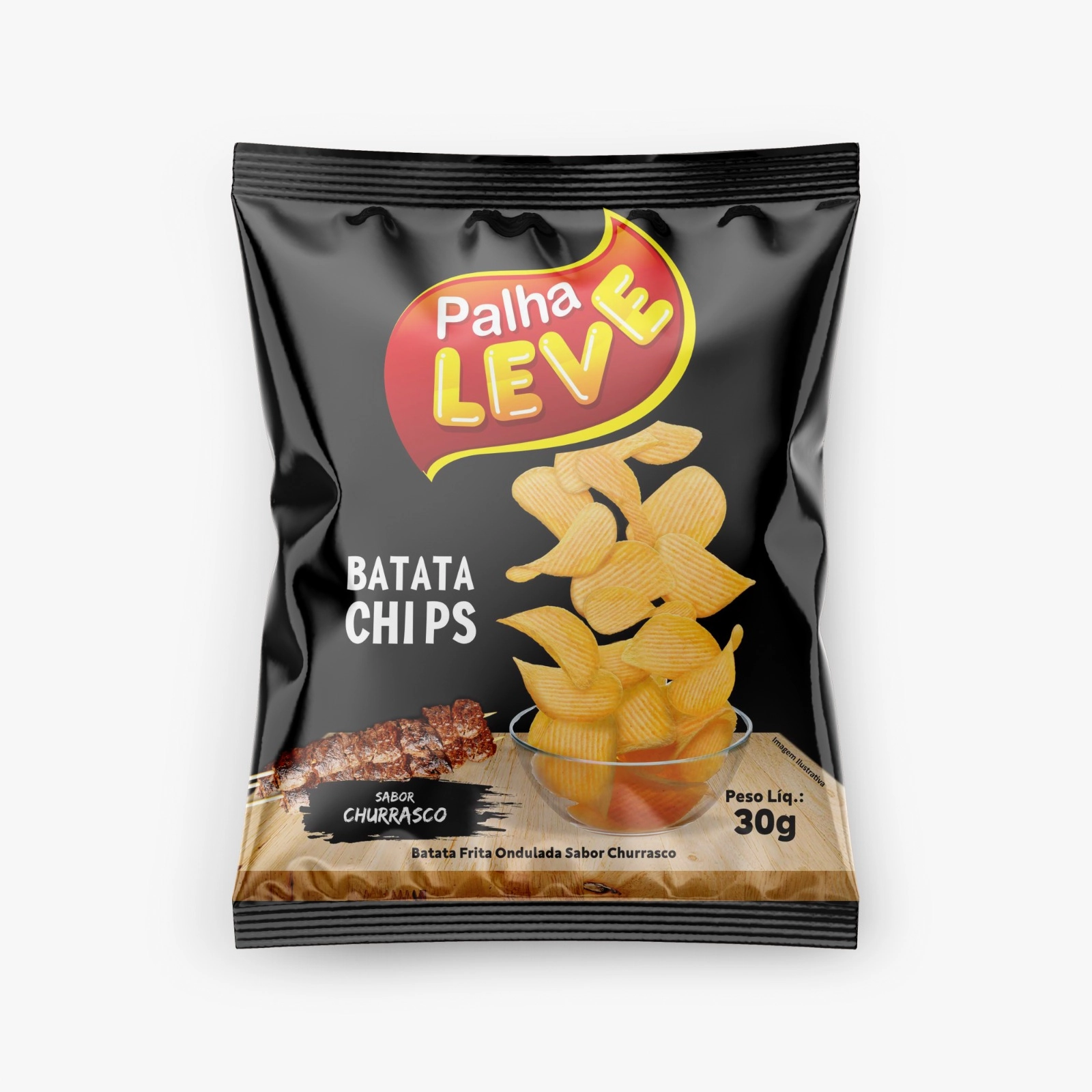 Batata Frita Churrsco Chips Leve