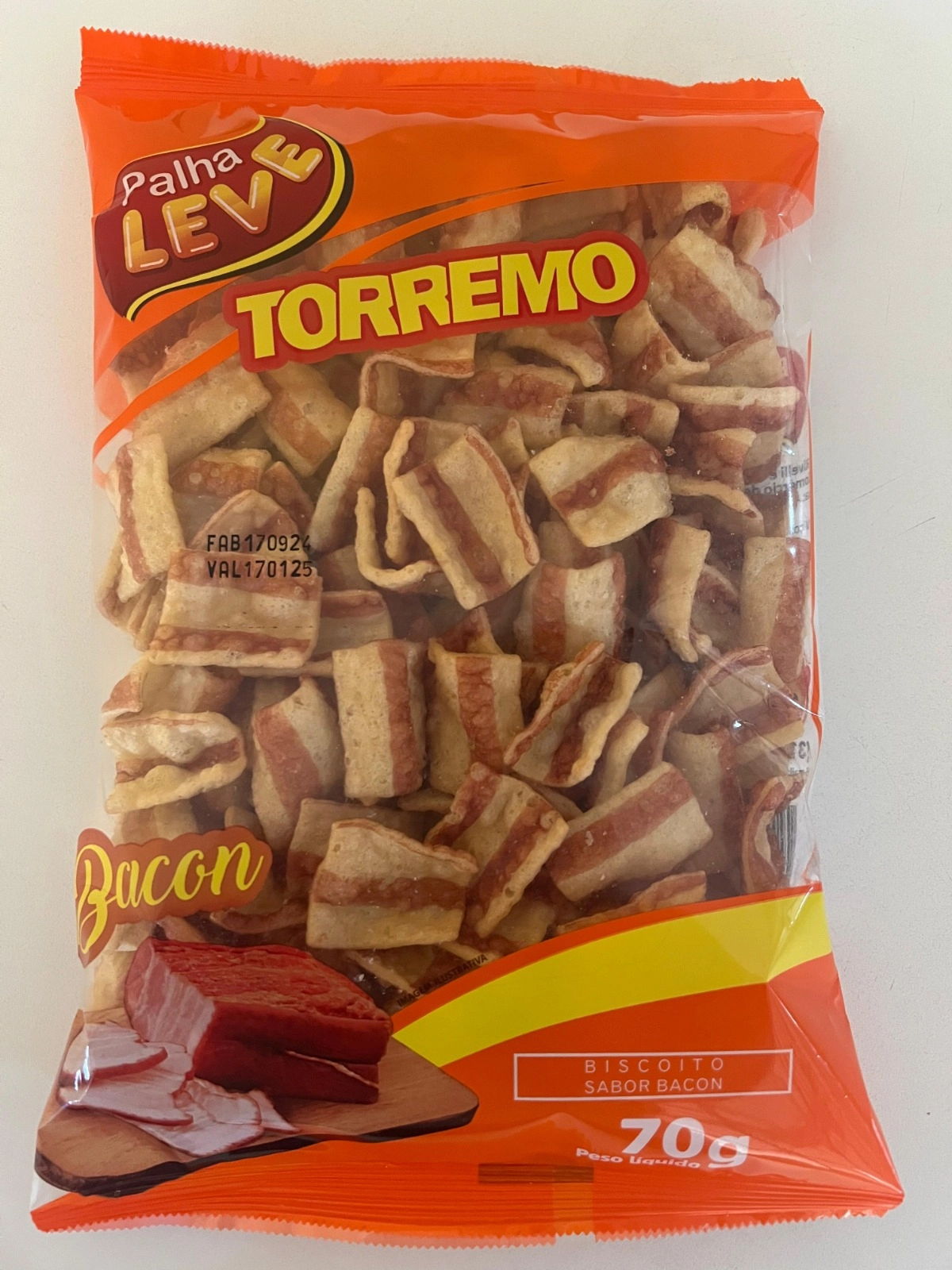 Torresmo Palha Leve Sabor Bacon 70g