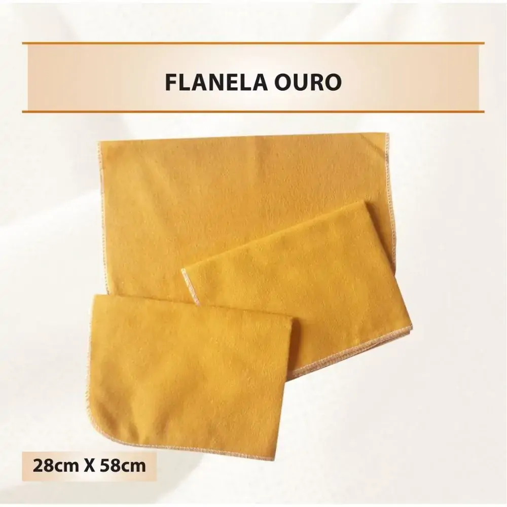 Flanelas Ouro 28x58cm Flabom