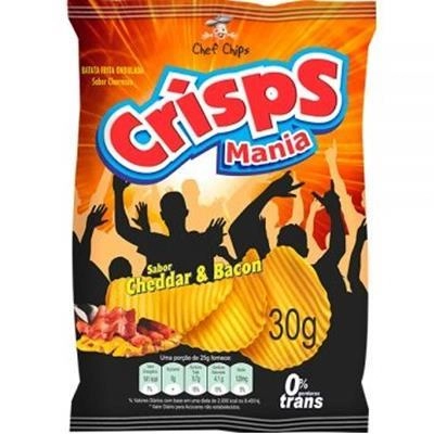 Salg Crisps 030 G Batata Chedar E Bacon