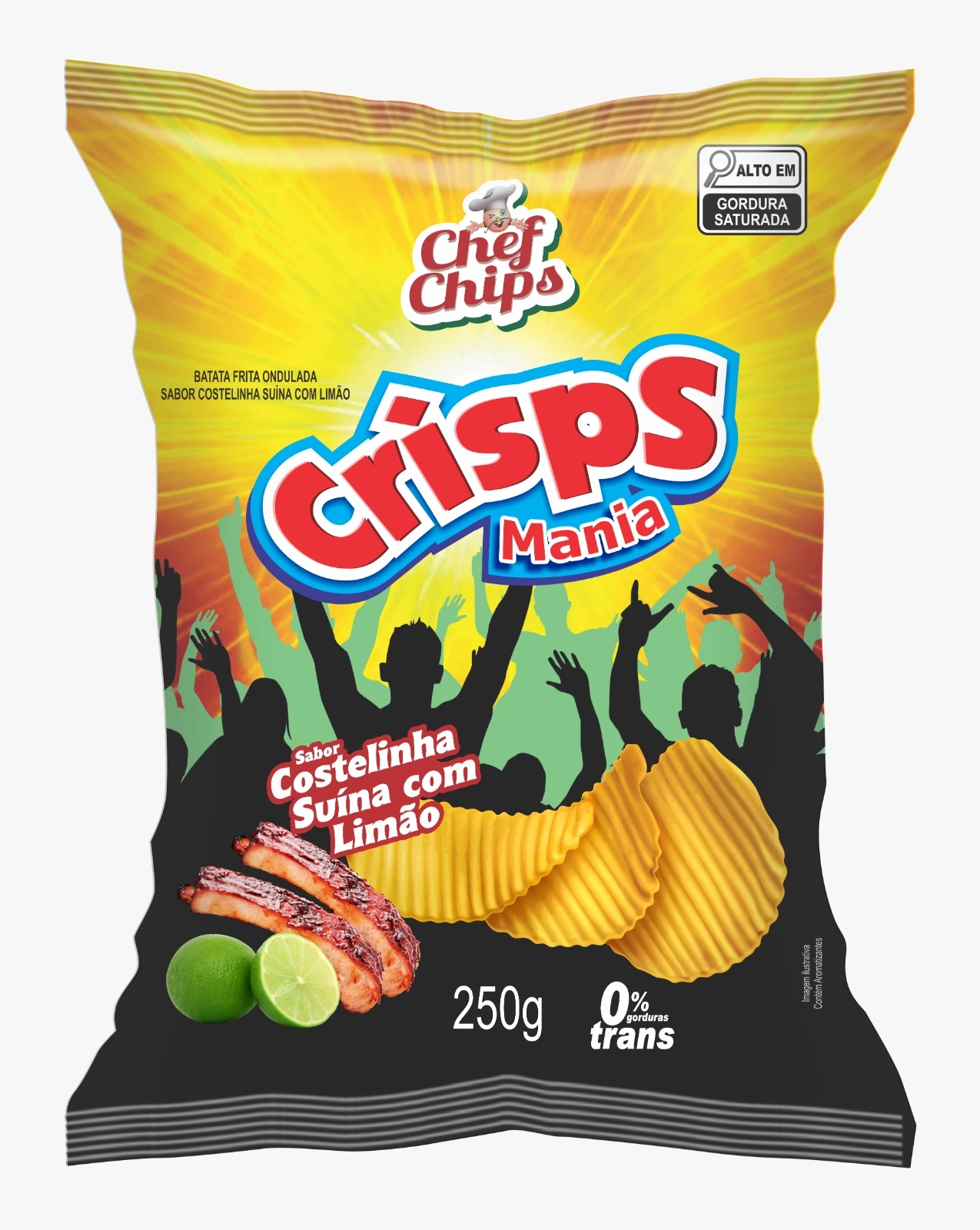 Batata Chef Chips 250g Costelinha Com Limao