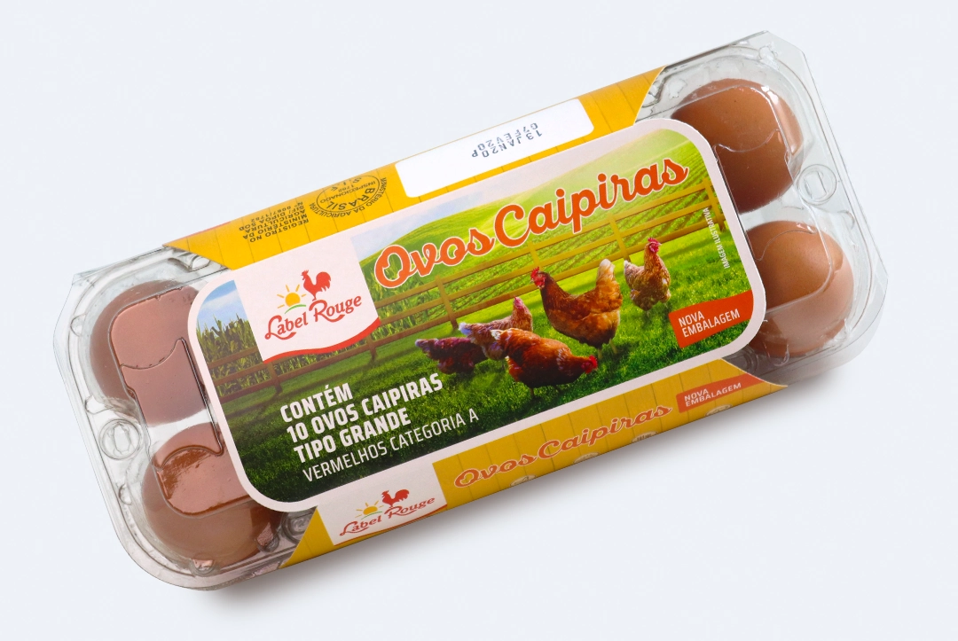 Ovos Caipira Label Rouge Do Campo C/12un