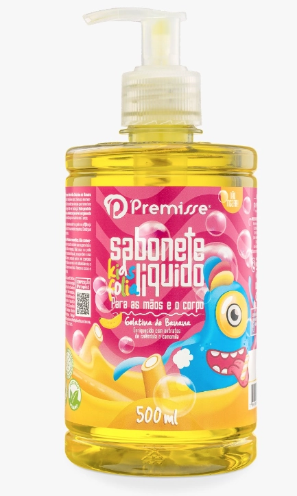 Sabonete Kids Gelatina Banana 500ml 110058500 Kfort Line