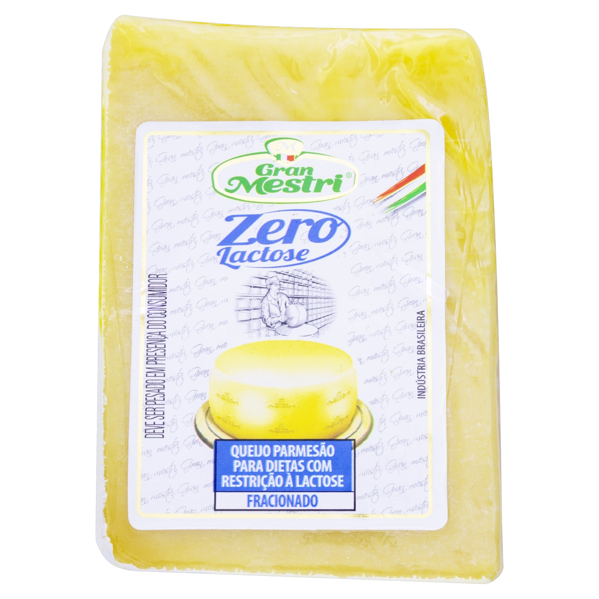 Queijo Parmesão Fracionado Zero Lactose Gran Mestri