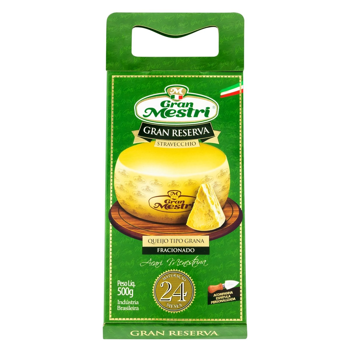 Queijo Grana Fracionado Gran Mestri Reserva 500g