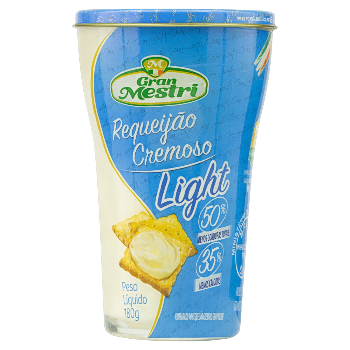 Requeijão Cremoso Light Gran Mestri Copo 180g