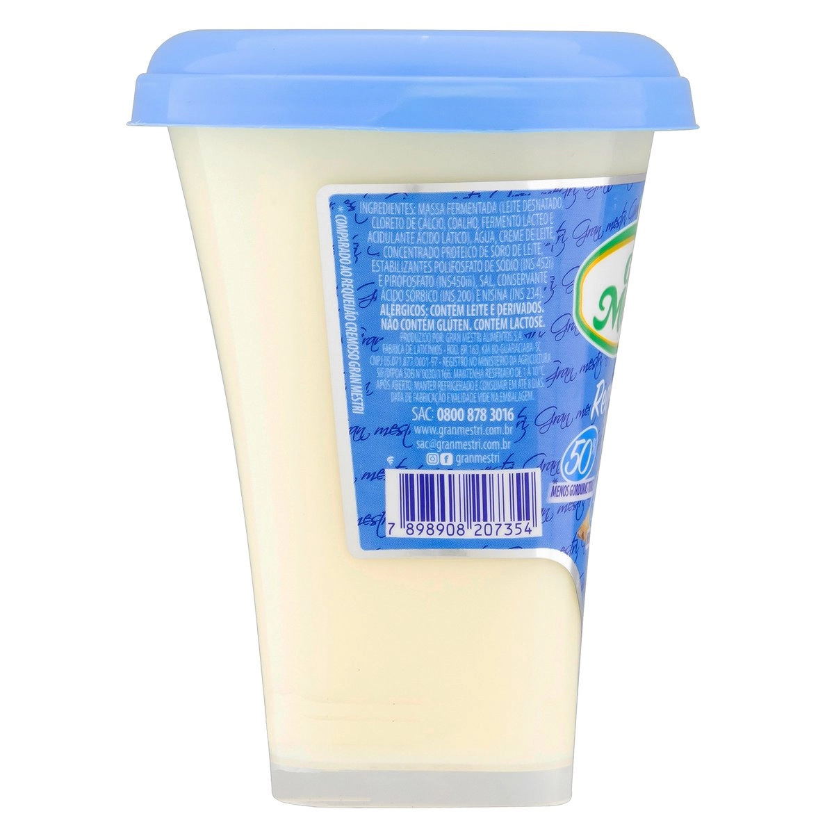Requeijão Cremoso Light Gran Mestri Copo 180g