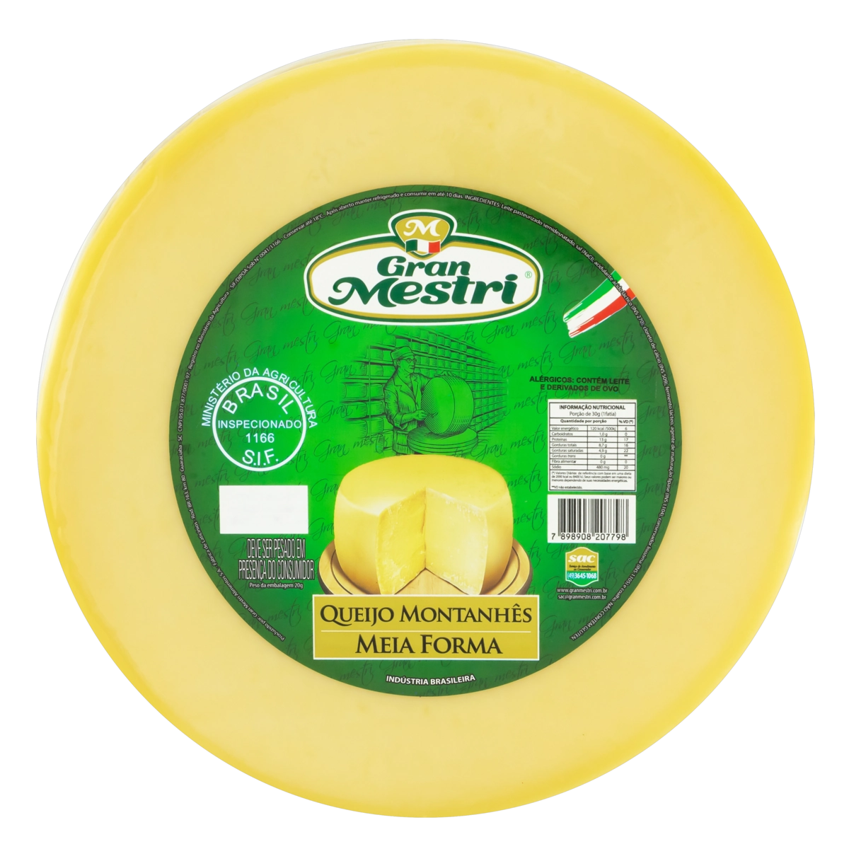 Queijo Montanhês Meia Forma Gran Mestri
