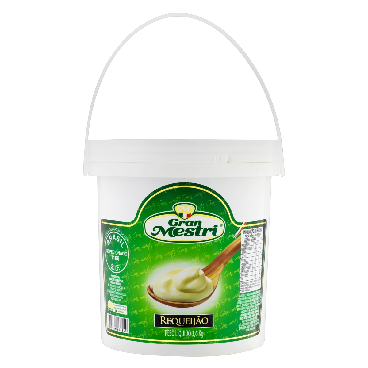 Requeijão Gran Mestri Balde 3,6kg