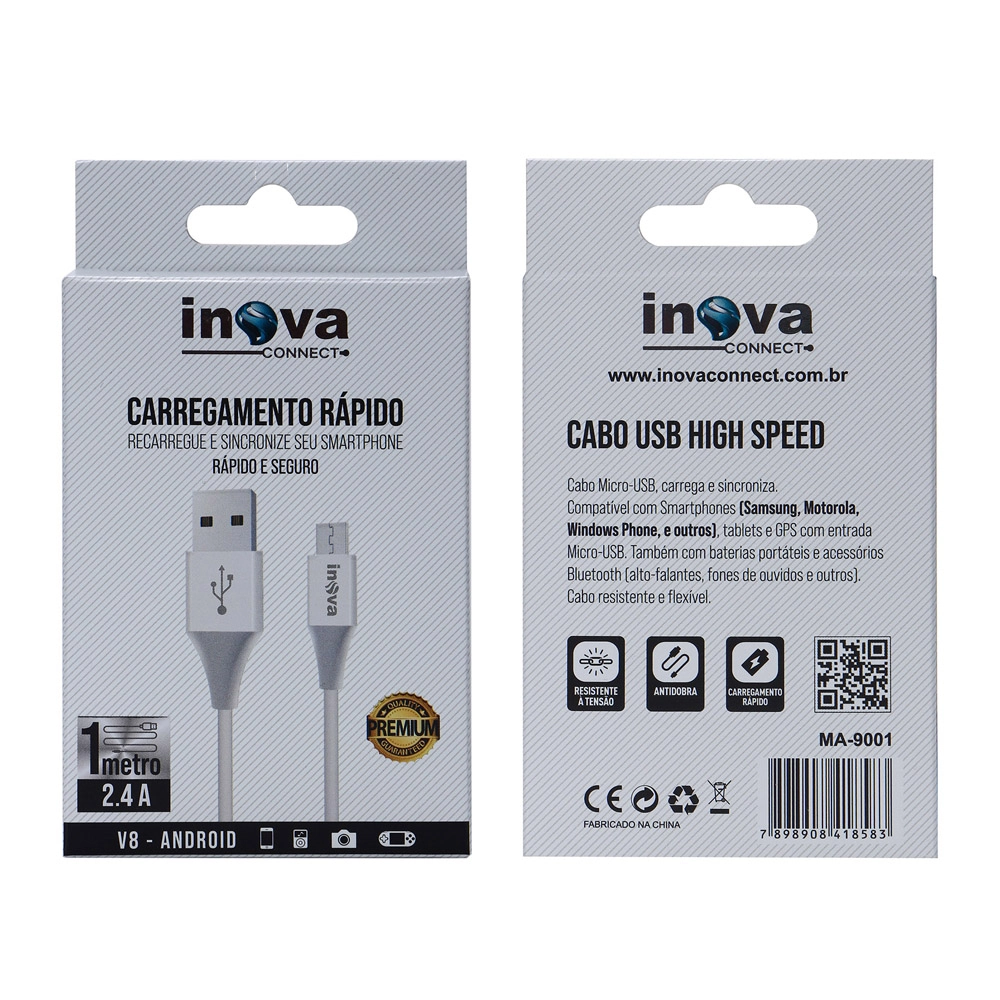 Cabo Carreg P Celular Inov