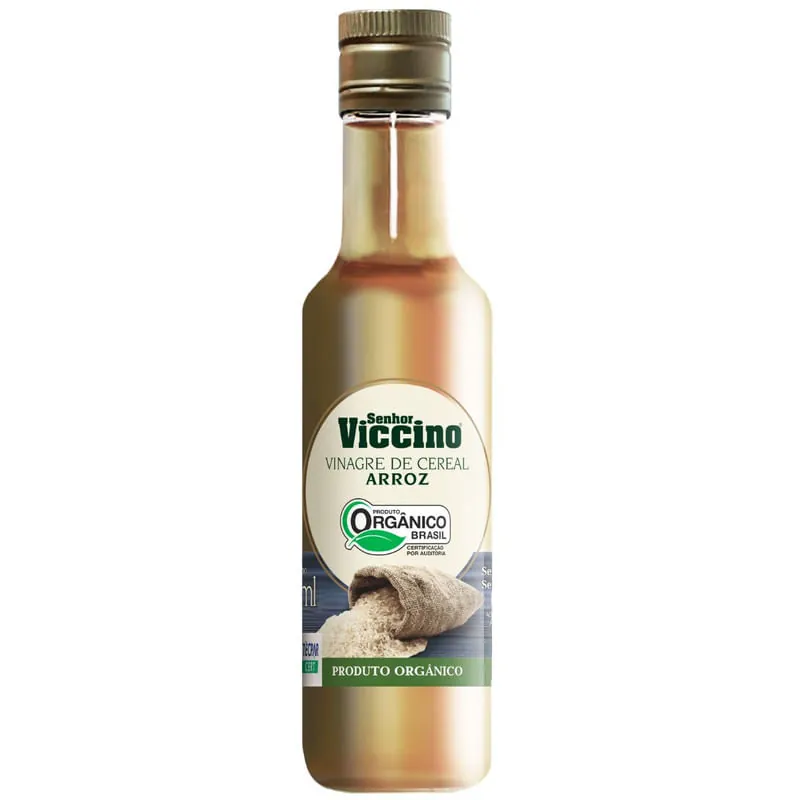 Vinagre de Arroz Orgânico Senhor Viccino Garrafa 250ml