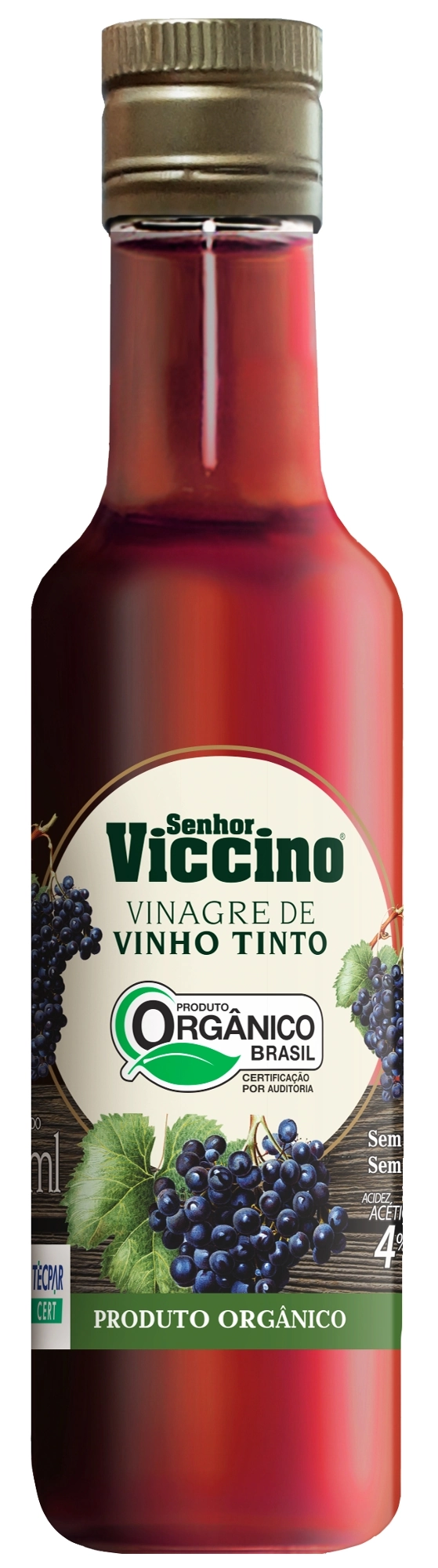 Vinagre De Vinho Tinto Orgânico Almaromi Frasco 400ml