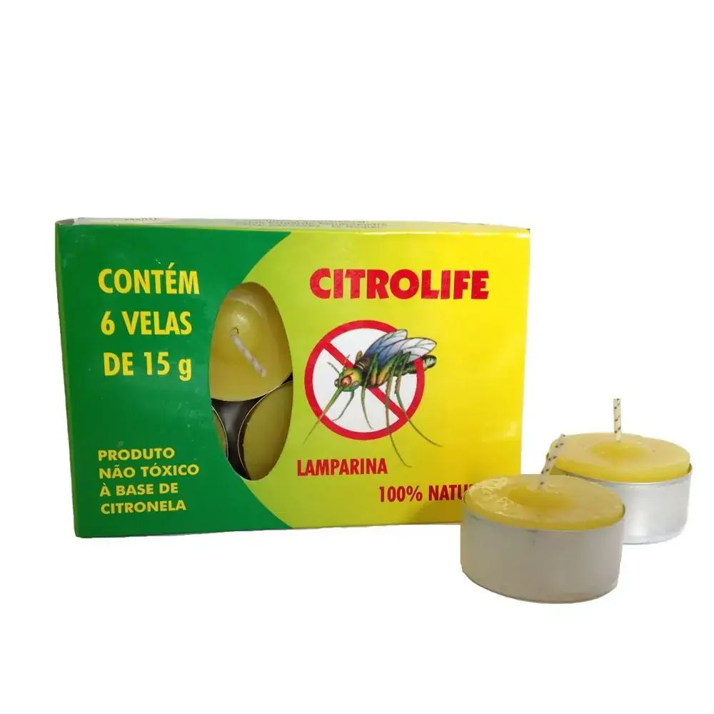 Lamparina Citrolife C/6 Velas De 15gr