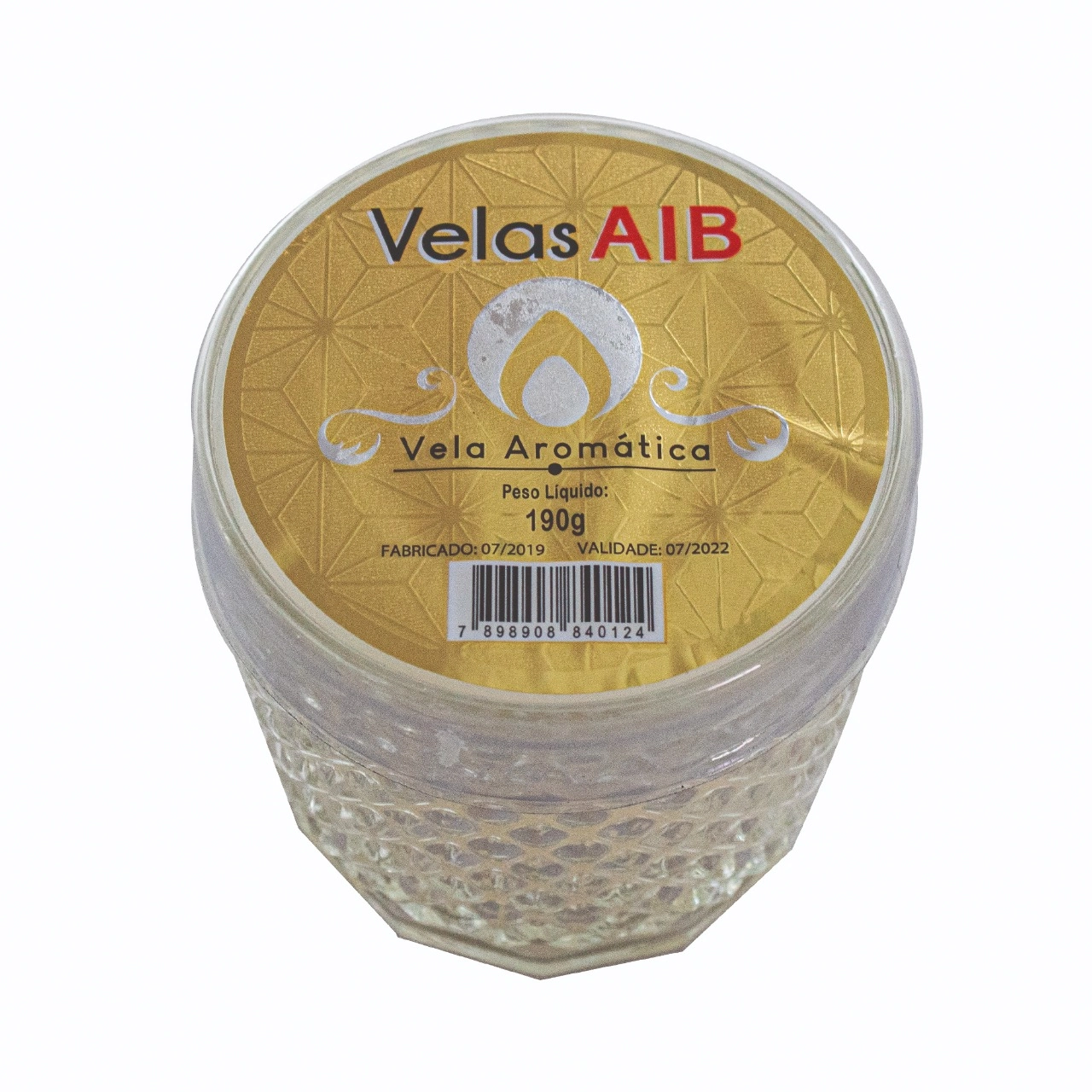 Vela Copo Rocks 8 X 8,40cm Transp