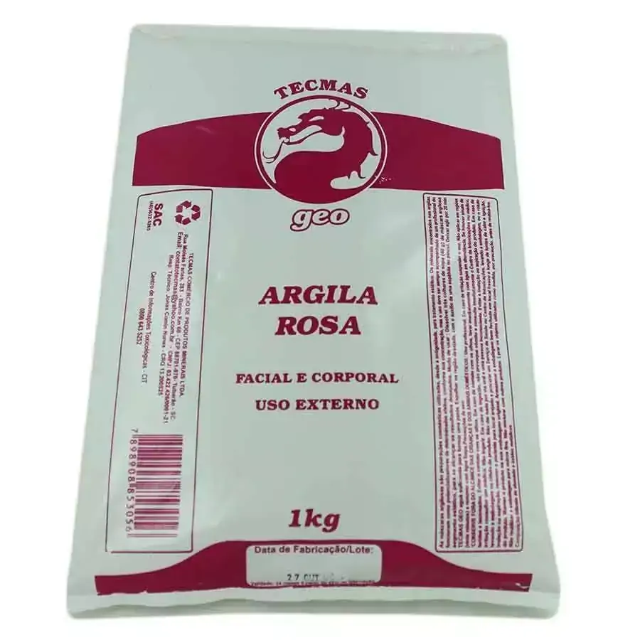 Argila Rosa 1kg Tecmas