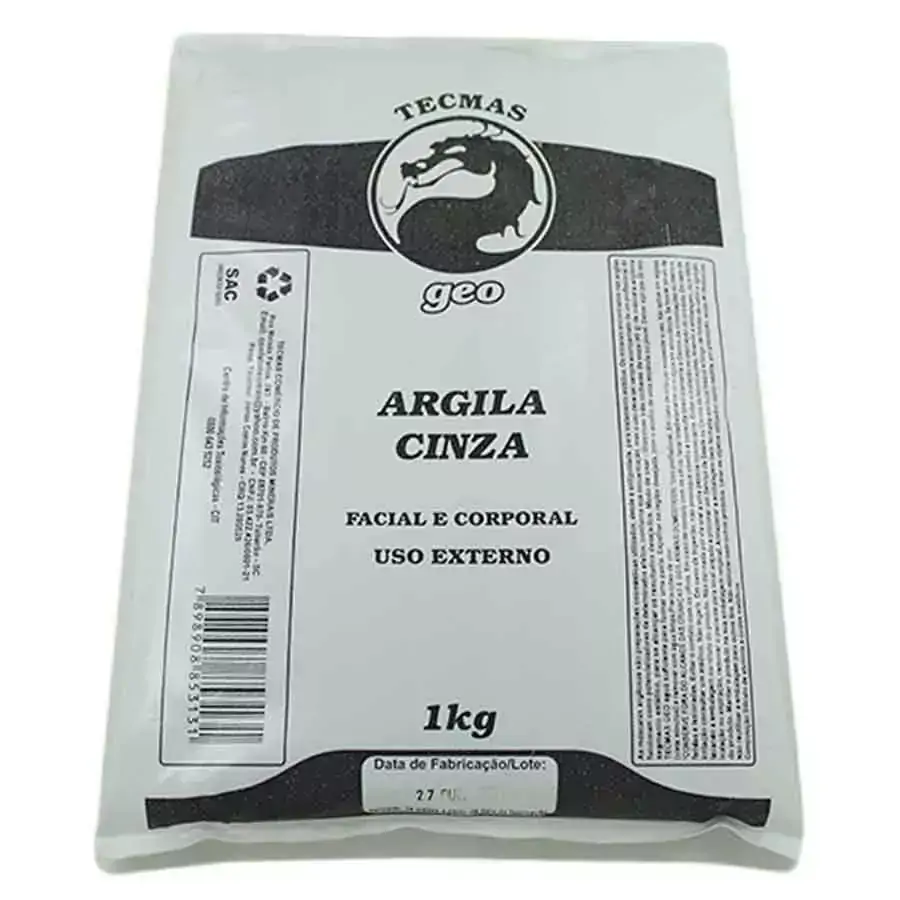 Argila Cinza 1kg Tecmas