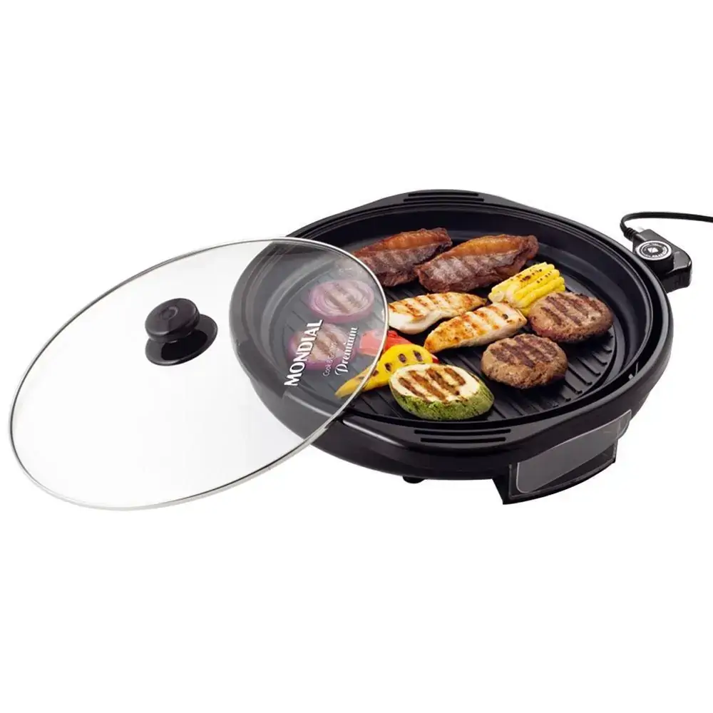 GRILL REDONDO T.VIDRO 40CM MONDIAL 1270W - 1470-07