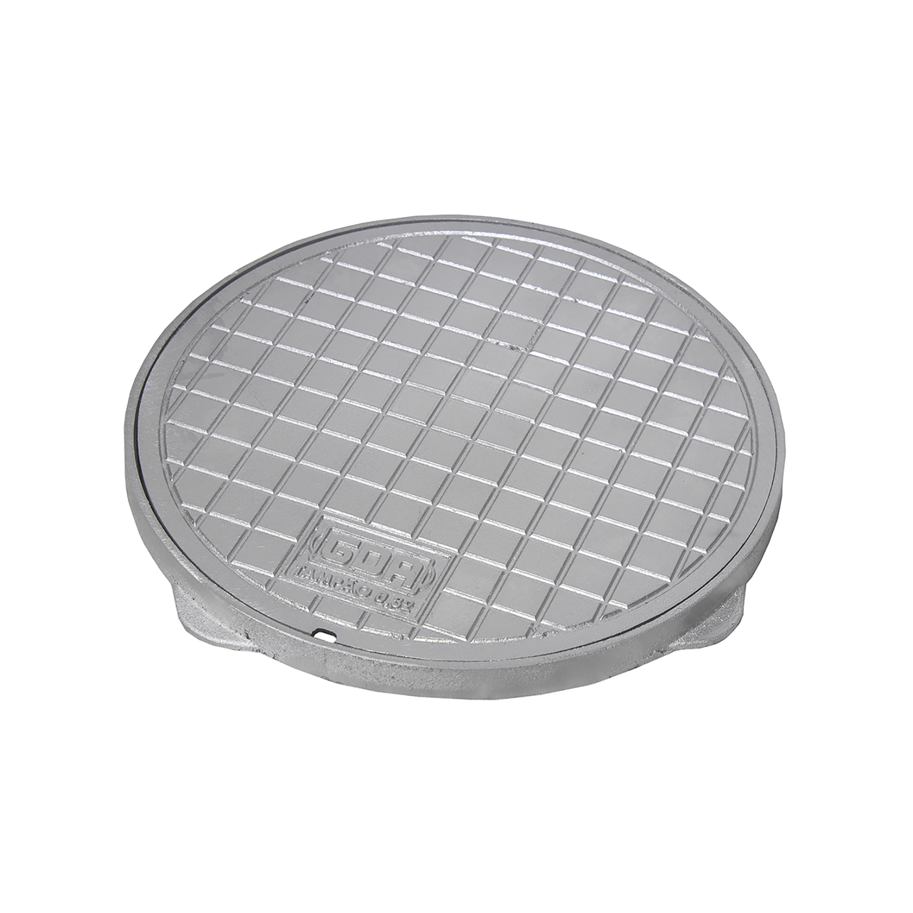 Tampão e Porta Grelha Redondo Alumínio Fundido 10,5x35,5cm Cinza GDA