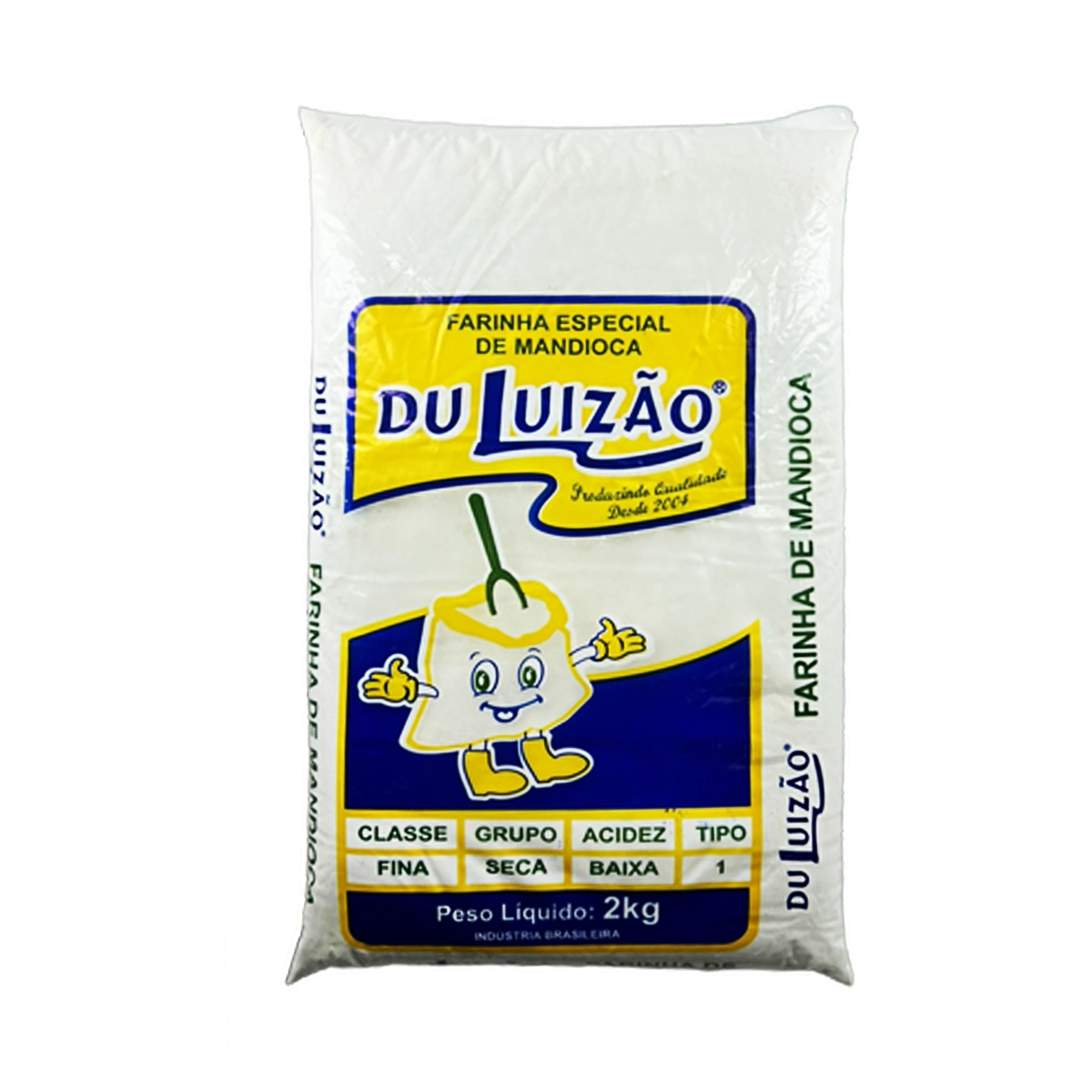 Farinha Mandioca Luizao 2kg Amarela