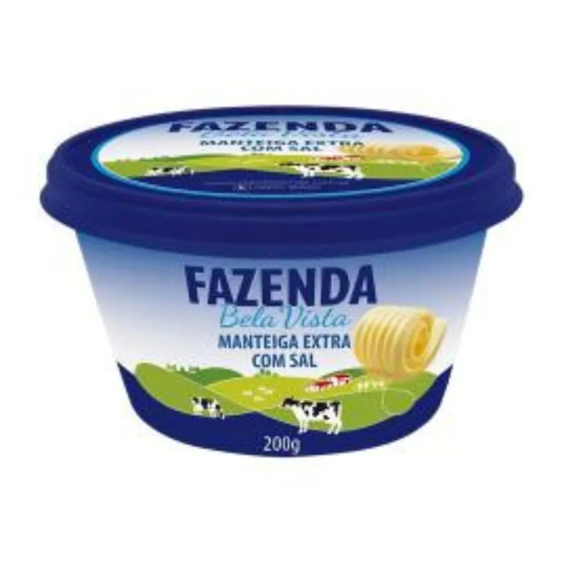 Manteiga Com Sal Bela Vista Pote de 200g