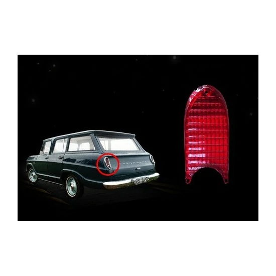 Lente da Lanterna Traseira CHEVROLET - GM VERANEIO Vermelha - ACRILUX 376102