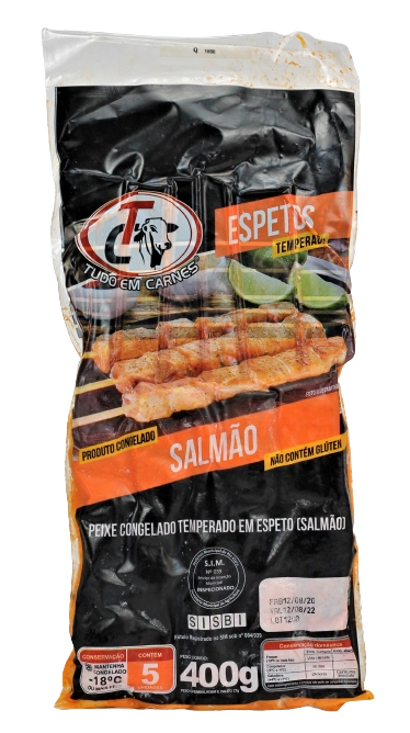 Espetinho Tudo Em Carnes 400g Salmao