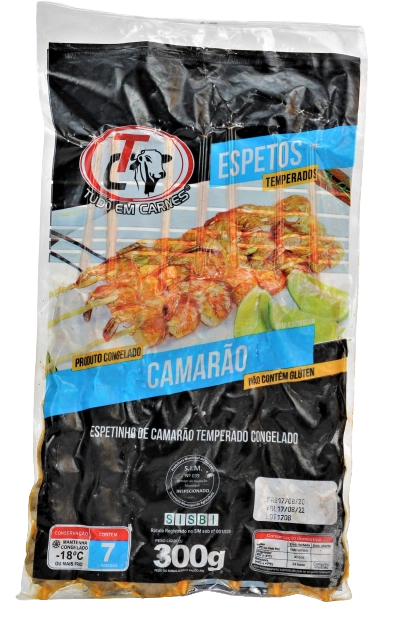 Espetinho Tudo Em Carnes 300g Camarao