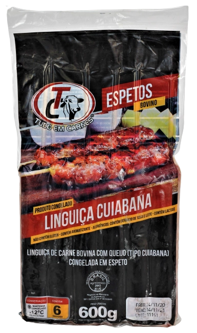 Espetinho Tudo Em Carnes 600g Ling.cuiabana Bovina