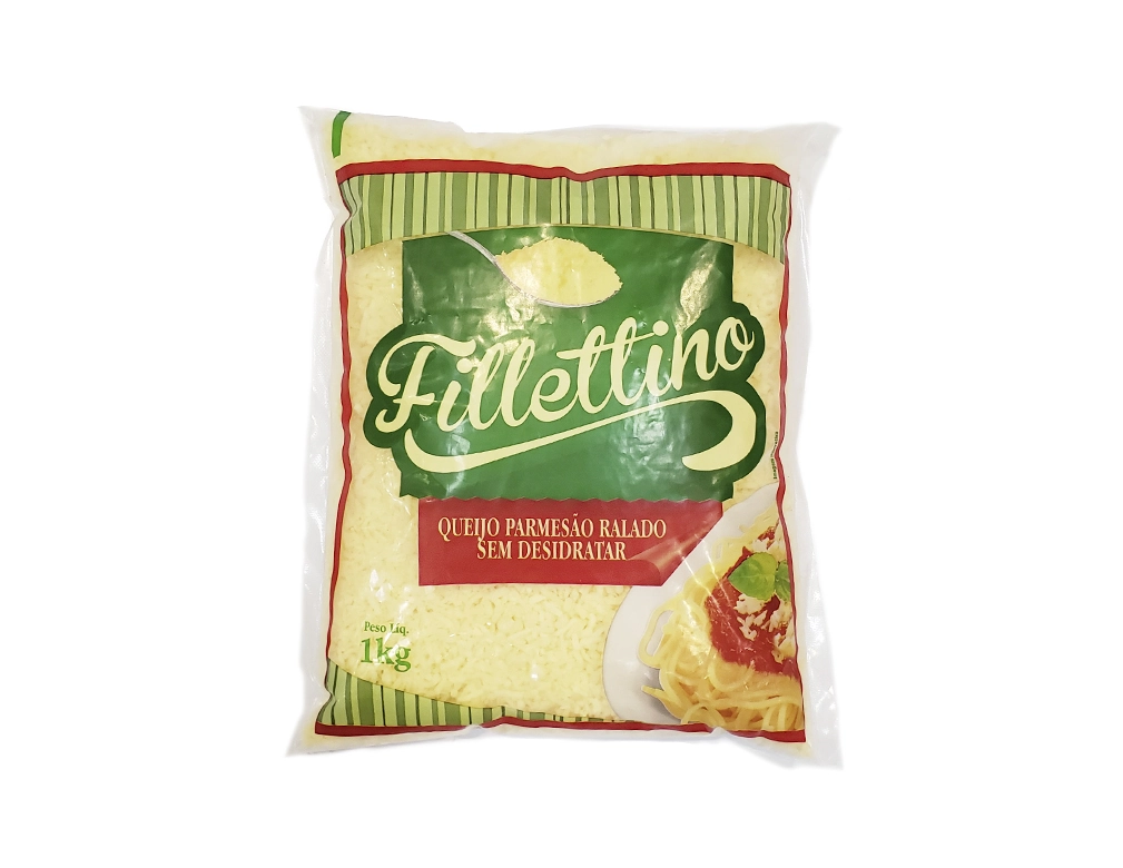 Queijo Parmesao Ralado Fino 1kg Filletino