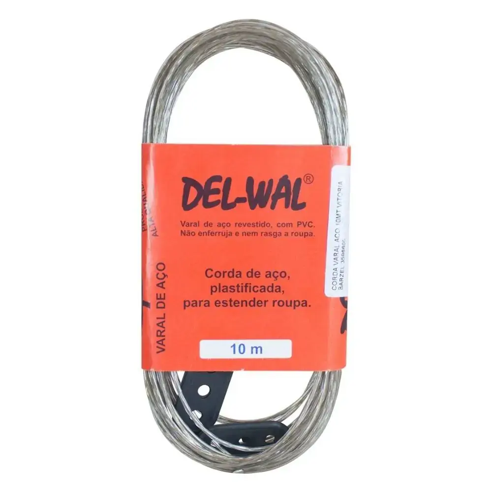 Corda P/varal Del Wal Aco 10mts 12x1unidade