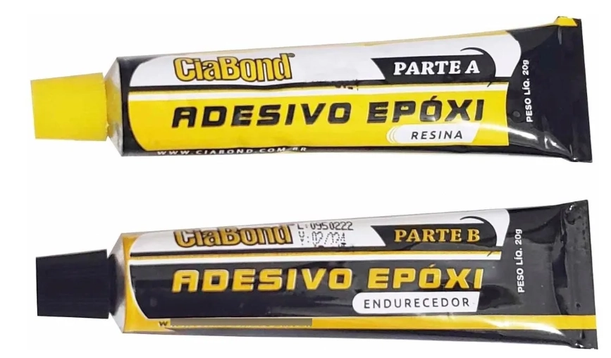 Cola Epóxi 20g Resina E Endurecedor 10 Minutos Ciabond