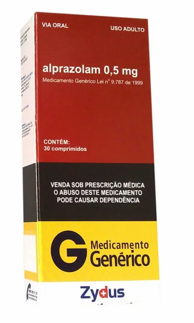 Alprazolam 0,5 Mg 30 Comprimidos Zydus Genérico